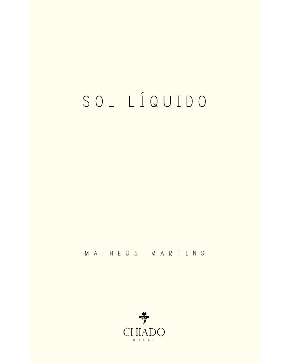 Sol líquido - 1ª Edição | 2021