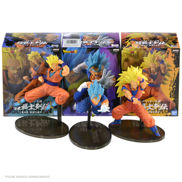 Goku & Bardock Pai e Filho, Action Figure Colecionável, Dragon Ball Z